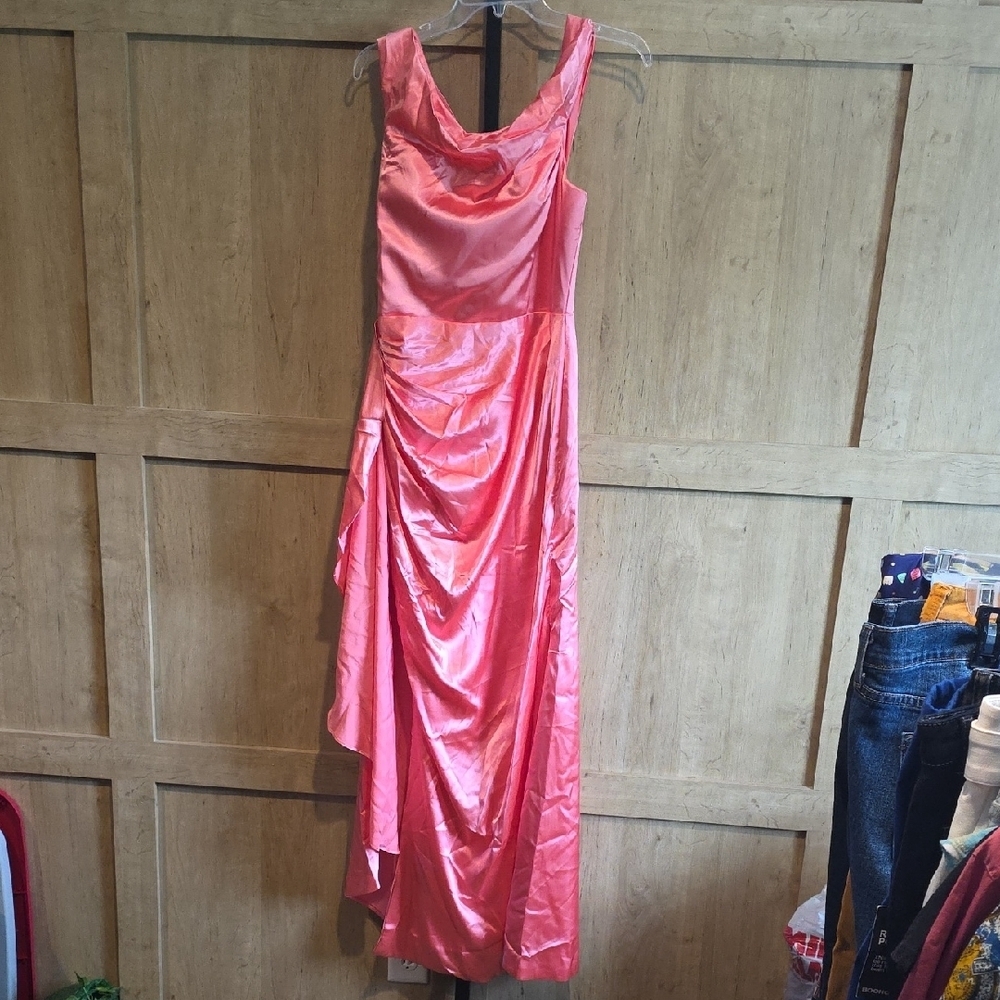(J32) Ryanth Coral Maxi Dress Sz 4